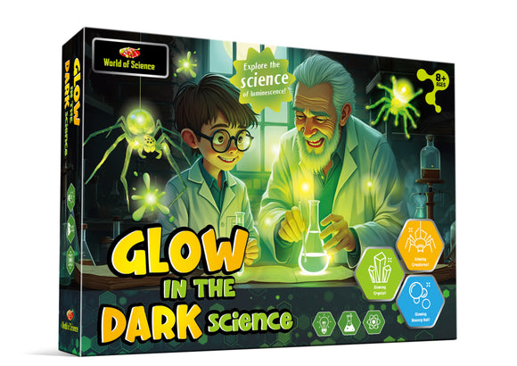 WORLD OF SCIENCE TY3753 GLOW IN THE DARK SCIENCE KIT