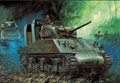 ACADEMY 13562 USMC M4A2 (75) "PACIFIC THEATER" 1/35 SCALE