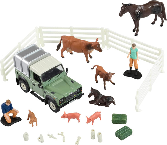 BRITAINS 43385 LAND ROVER VET PLAYSET