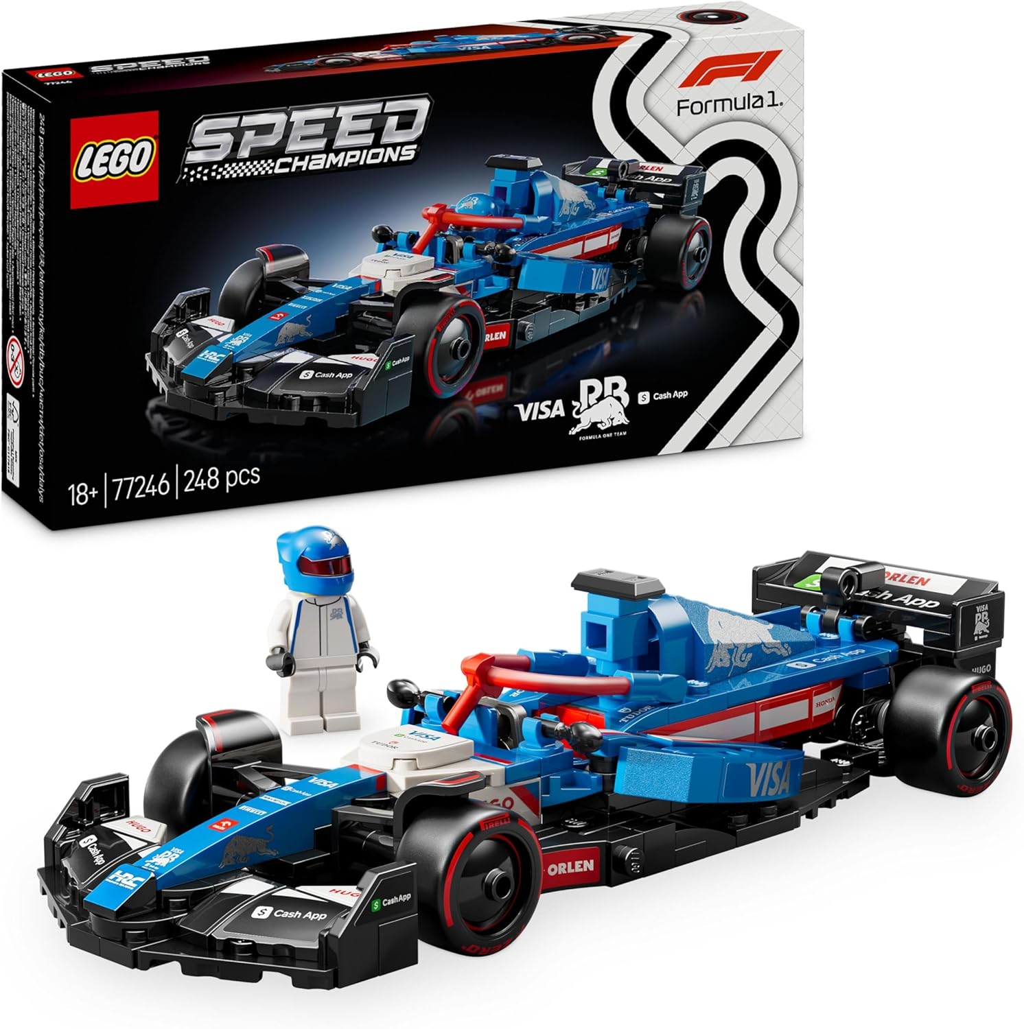 LEGO 77246 SPEED CHAMPIONS F1 VISA CASH APP RB VCARB 01