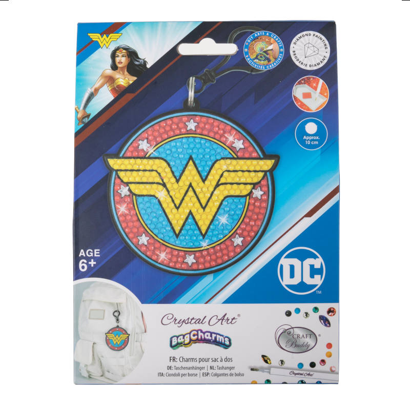 CRAFT BUDDY CABC-DCU003 BAG CHARMS WONDER WOMAN