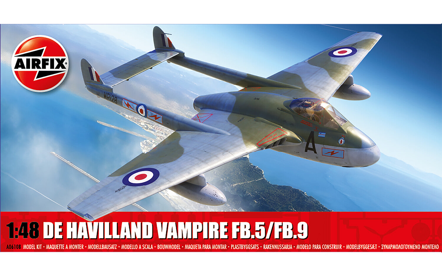 AIRFIX A06108 DE HAVILLAND VAMPIRE FB.5/FB.9    1:72 Scale