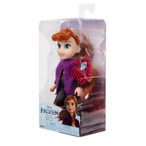 DISNEY PRINCESS 321715 PETITE ANNA DOLL WITH COMB AND PURPLE SHAWL