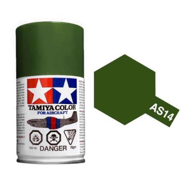 TAMIYA AS-14 TAN olive green (usaf) SPRAY CAN