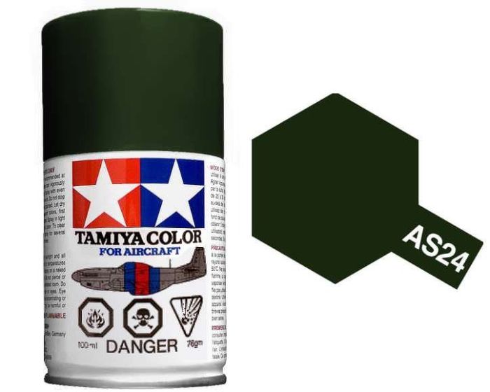 TAMIYA AS-24 DARK GREEN LUFTWAFFE SPRAY CAN