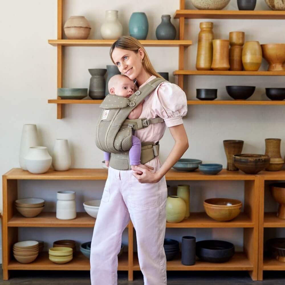 Ergobaby Omni Breeze Soft Olive Diamond Baby Carrier