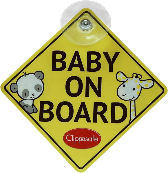 Clippasafe Baby or Child On Board Sign (Double Sided)