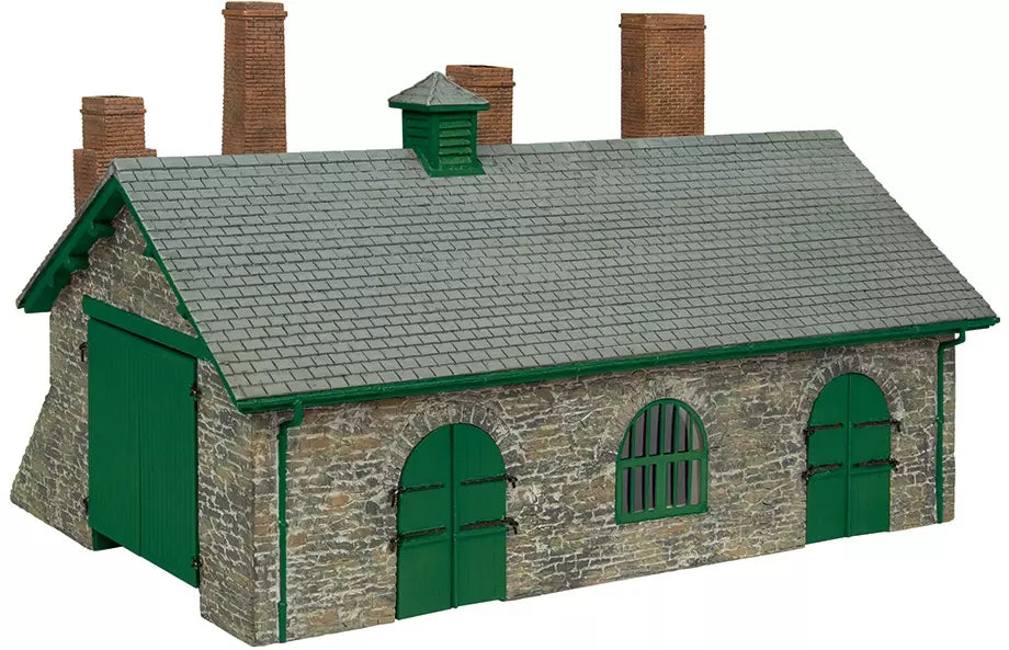 SCENECRAFT 44-0198G NARROW GAUGE BLACKSMITHS AND WAGON WORKSHOP GREEN