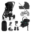 Cybex Balios S Lux Black Frame Aton B2 Comfort Bundle in Moon Black