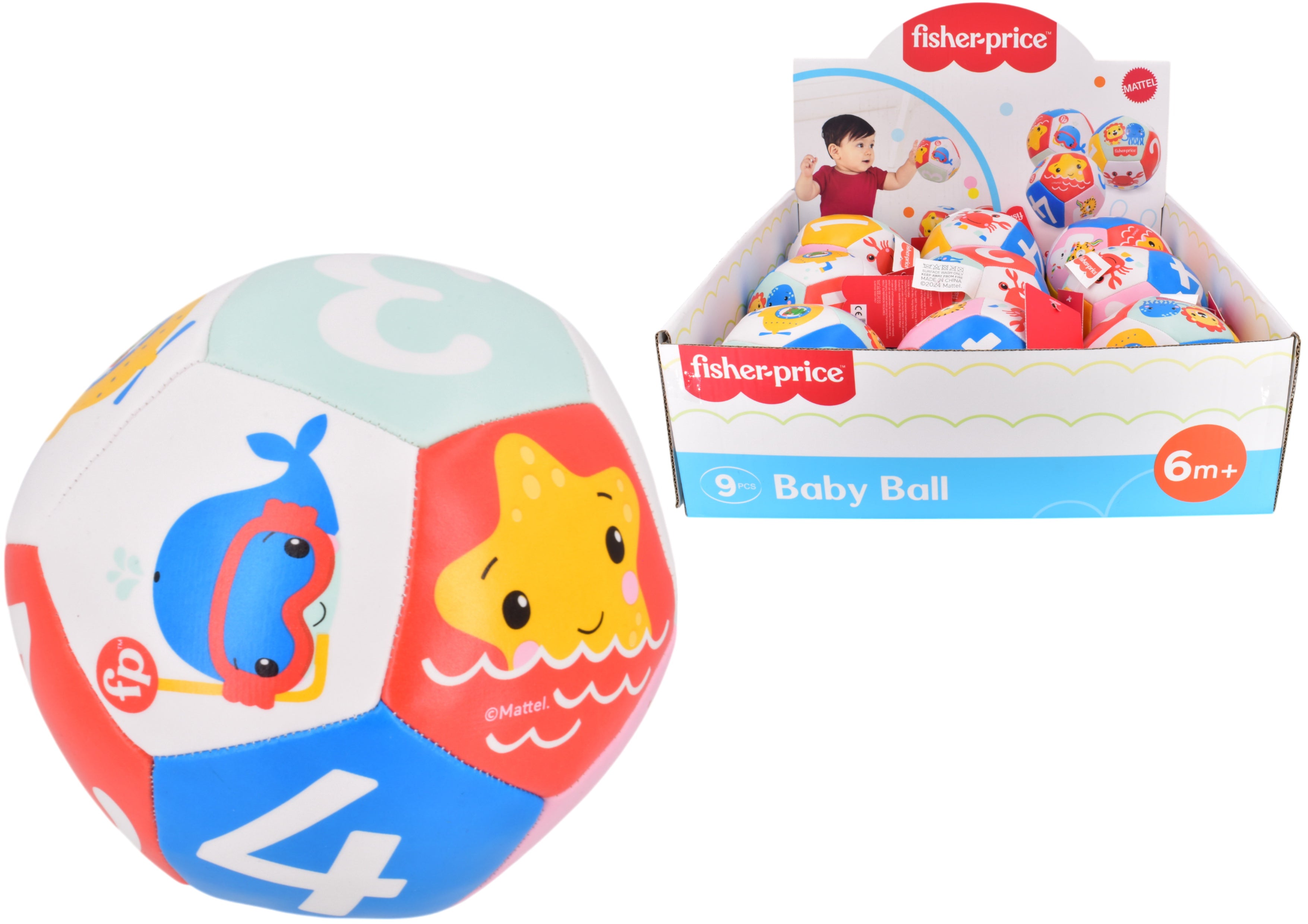 FISHER PRICE TY3930 SOFT ANIMAL BALL