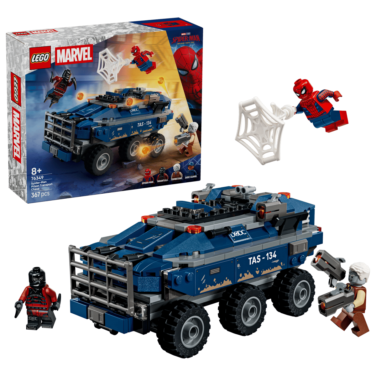 LEGO 76349 MARVEL SPIDER-MAN PRISON TRANSPORT CHASE