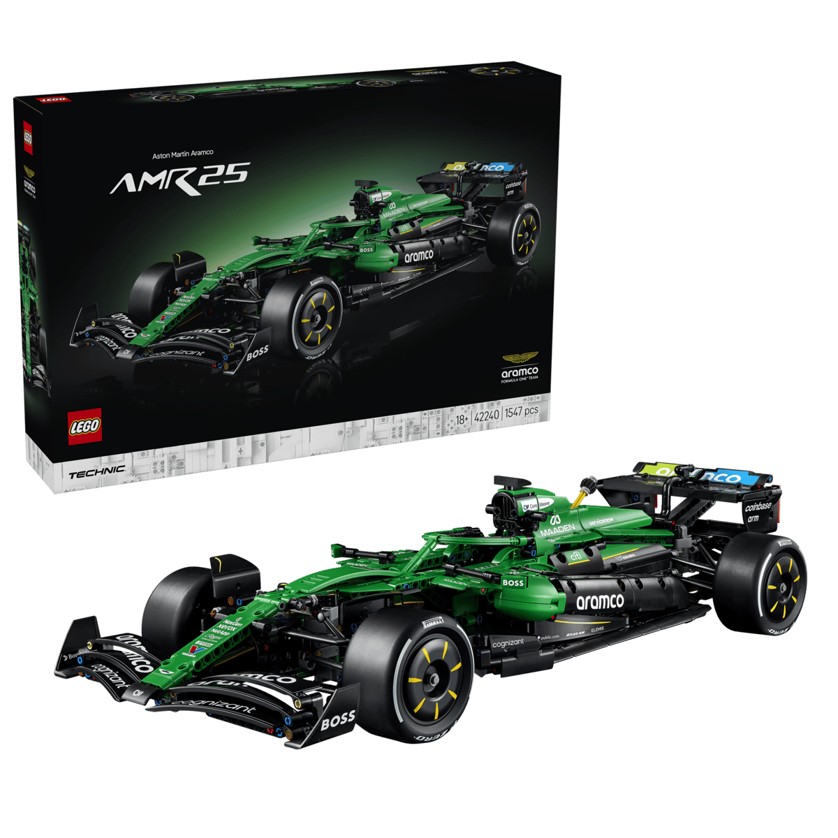 LEGO 42240 TECHNIC ASTON MARTIN ARAMCO AMR25 F1 CAR