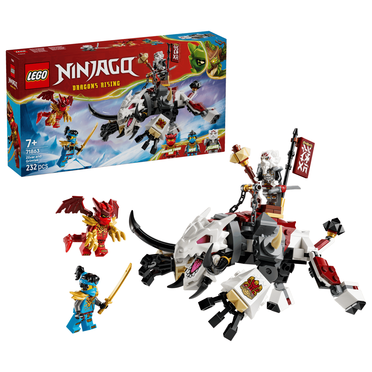 LEGO 71863 NINJAGO ZILVAR AND GRIMTAK THE DRAGON BEAST