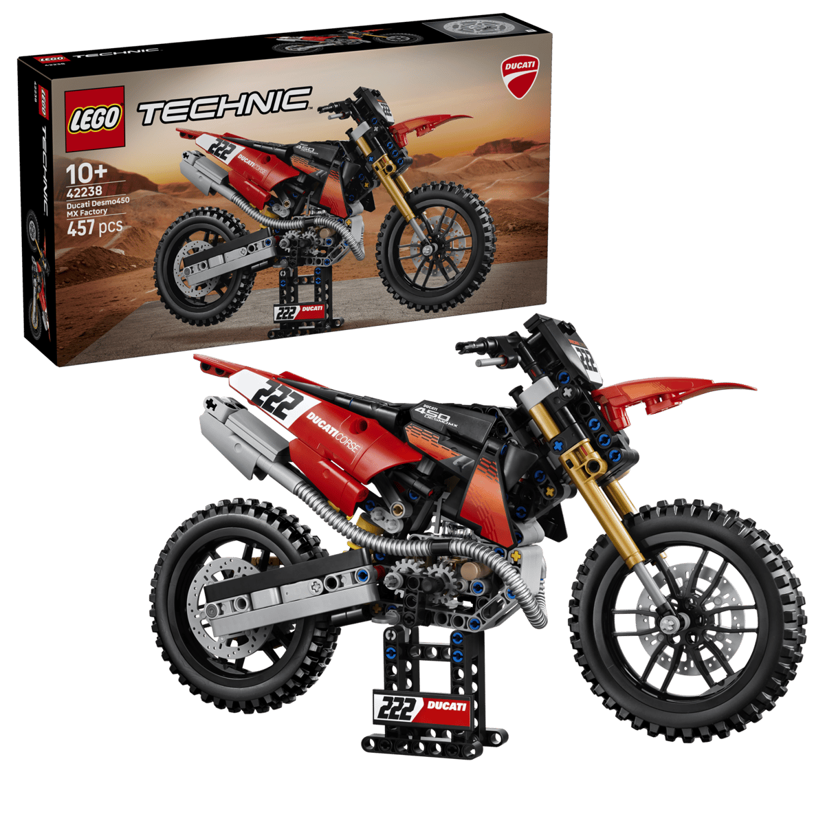 LEGO 42238 TECHNIC DUCATI DESMO450 MX FACTORY MOTORCYCLE