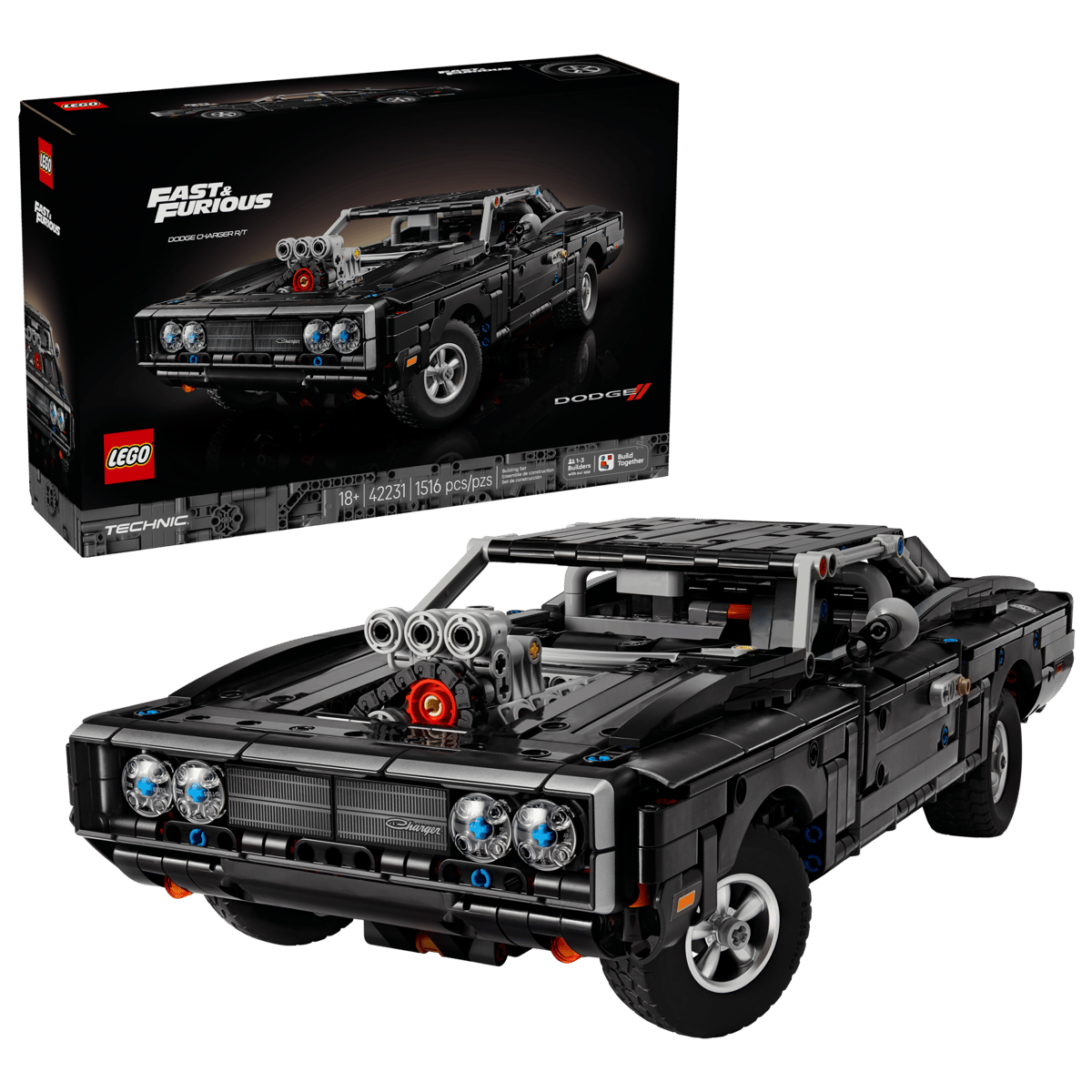 LEGO 42231 TECHNIC FAST AND FURIOUS DODGE CHARGER R/T CAR