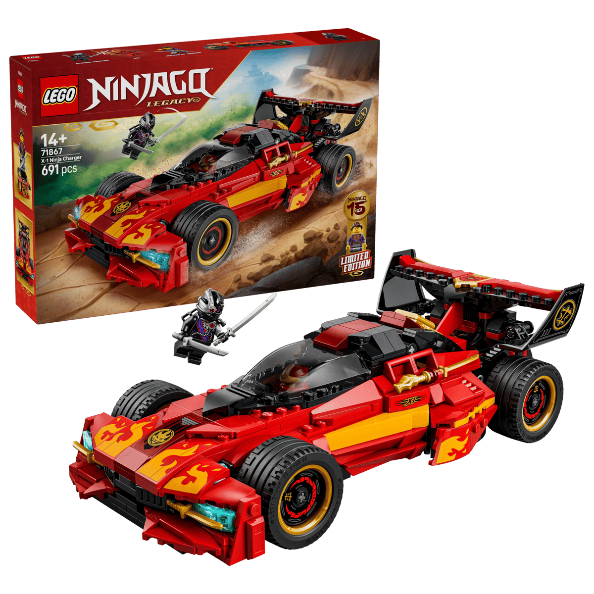 LEGO 71867 NINJAGO X-1 NINJA CHARGER 15TH ANNIVERSARY