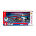 BURAGO 26827 F1 FERRARI SF-25 MIAMI GP 2025 #44 LEWIS HAMILTON 1/24 SCALE VEHICLE WITH DRIVER