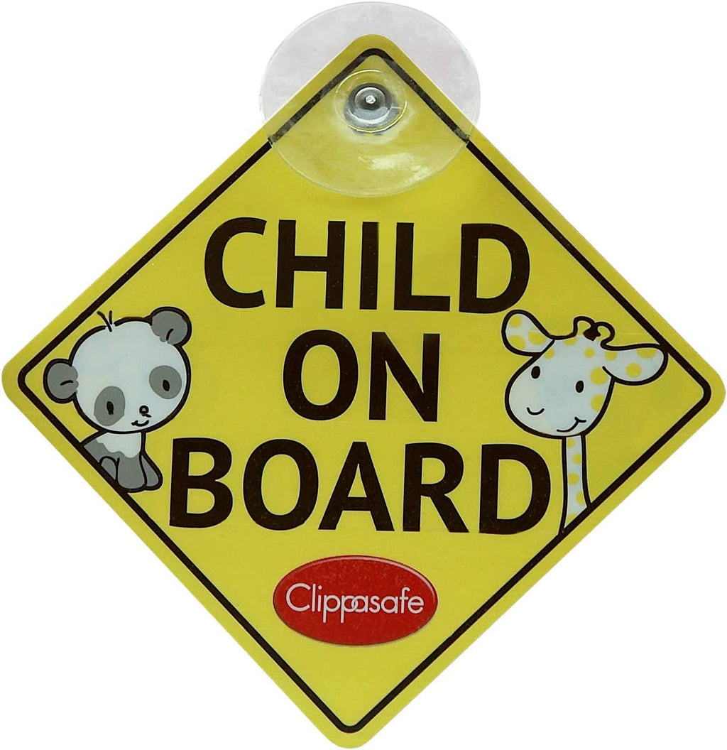 Clippasafe Baby or Child On Board Sign (Double Sided)