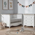 Cuddle Co Clara 2 Piece Room Set White/Ash