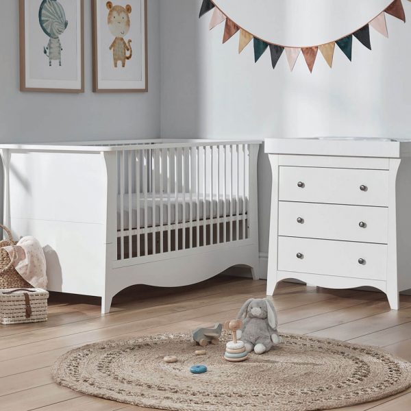 Cuddle Co Clara 2 Piece Room Set White