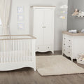Cuddle Co Clara 3 Piece Room Set White/Ash