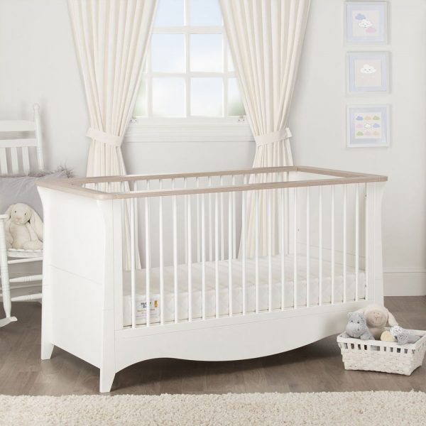 Cuddle Co Clara 2 Piece Room Set White/Ash