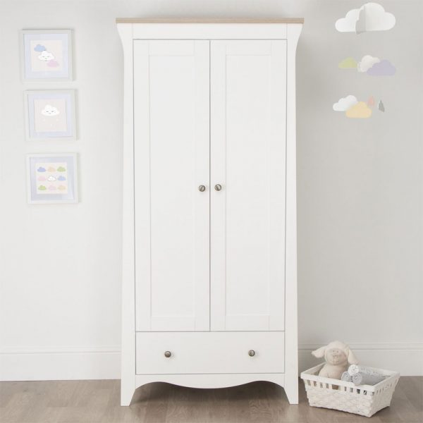 Cuddle Co Clara 3 Piece Room Set White/Ash