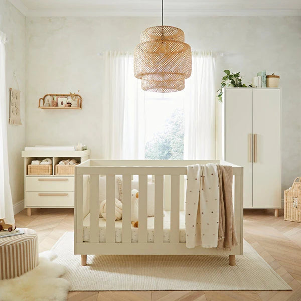 Cuddle Co Harper 3 Piece Room Set Cream & Ash