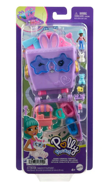 POLLY POCKET HRD71 BUNNY CARNIVAL COMPACT PLAYSET