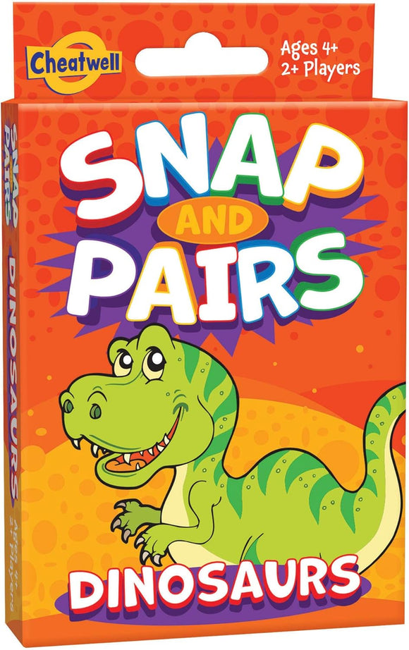 CHEATWELL GAMES 12643 DINOSAURS SNAP AND PAIRS CARD GAME