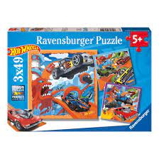 RAVENSBURGER 057221 HOT WHEELS 3X49 PIECE JIGSAW PUZZLE