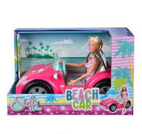 STEFFI 105733658 BEACH CAR DOLL SET