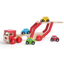 BIGJIGS BJ797 WOODEN TRANSPORTER LORRY