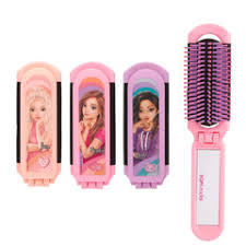 TOP MODEL 0412690 FOLDING HAIRBRUSH WITH MIRROR
