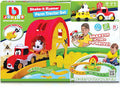 BURAGO 16-88619 BB JUNIOR FARM SHAKE IT RUNNER FARM TRACTOR SET