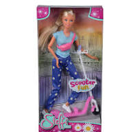 STEFFI 105733650 SCOOTER FUN DOLL SET