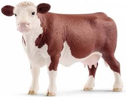 SCHLEICH 13867 FARM LIFE HEREFORD COW