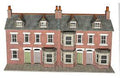 METCALFE PO302 00/H0 SCALE LOW RELIEF RED BRICK TERRACED HOUSE FRONTS