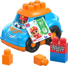 MEGA BLOKS HKN41 BLOCK BUDDIES RICKY RACE CAR BUILDING SET