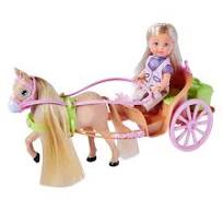 EVI LOVE 105733649 HORSE CARRIAGE DOLL SET