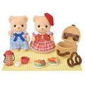 SYLVANIAN 5852 BISCUIT BEAR SISTER AND BROTHER DELICIOUS PICNIC