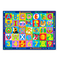 ** HALF PRICE ** MELISSA & DOUG ABC 123 JUMBO RUG INCLUDES ACTIVITY CARDS