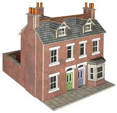 METCALFE PO300 00/H0 SCALE  RED BRICK TERRACED HOUSES