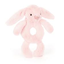 JELLYCAT BRR4BP BASHFUL BUNNY PINK RING RATTLE