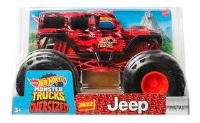 HOT WHEELS HDL01 MONSTER TRUCKS JEEP 1:24 SCALE