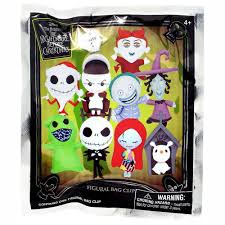 THE NIGHTMARE BEFORE CHRISTMAS 22660 COLLECTORS 3D BAG CLIP SERIES 4 BLIND BAG