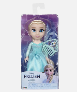 DISNEY PRINCESS 521715 PETITE ELSA DOLL WITH COMB AND LIGHT GREEN SKIRT