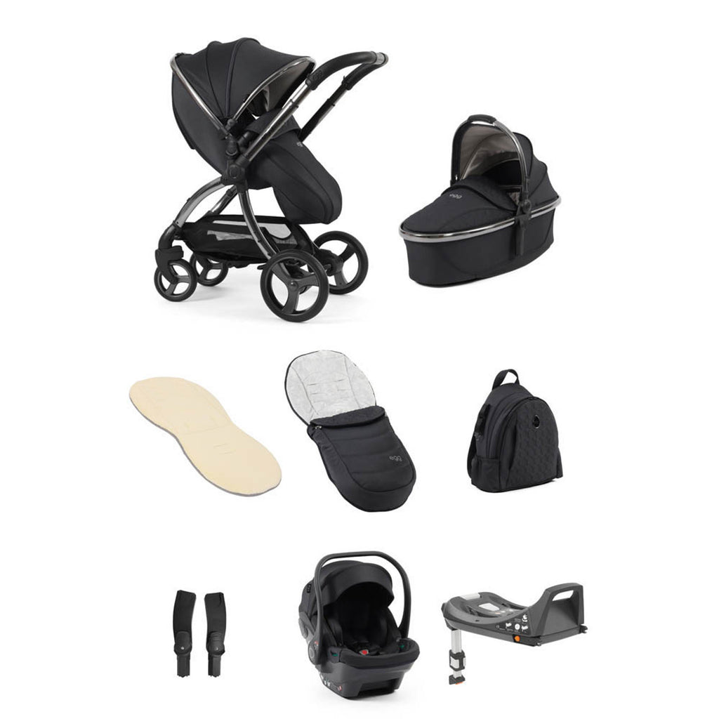 Egg 3 Travel System Bundle in Carbonite