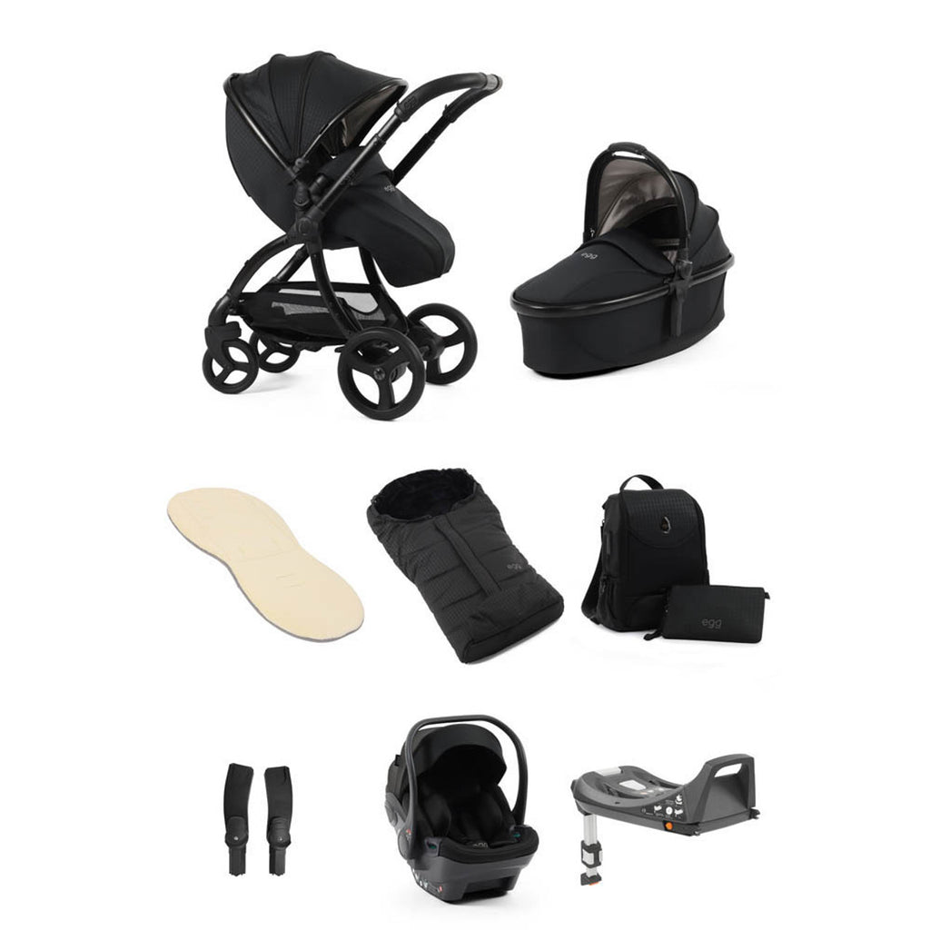Egg 3 Travel System Bundle in Houndstooth Black Special Edition
