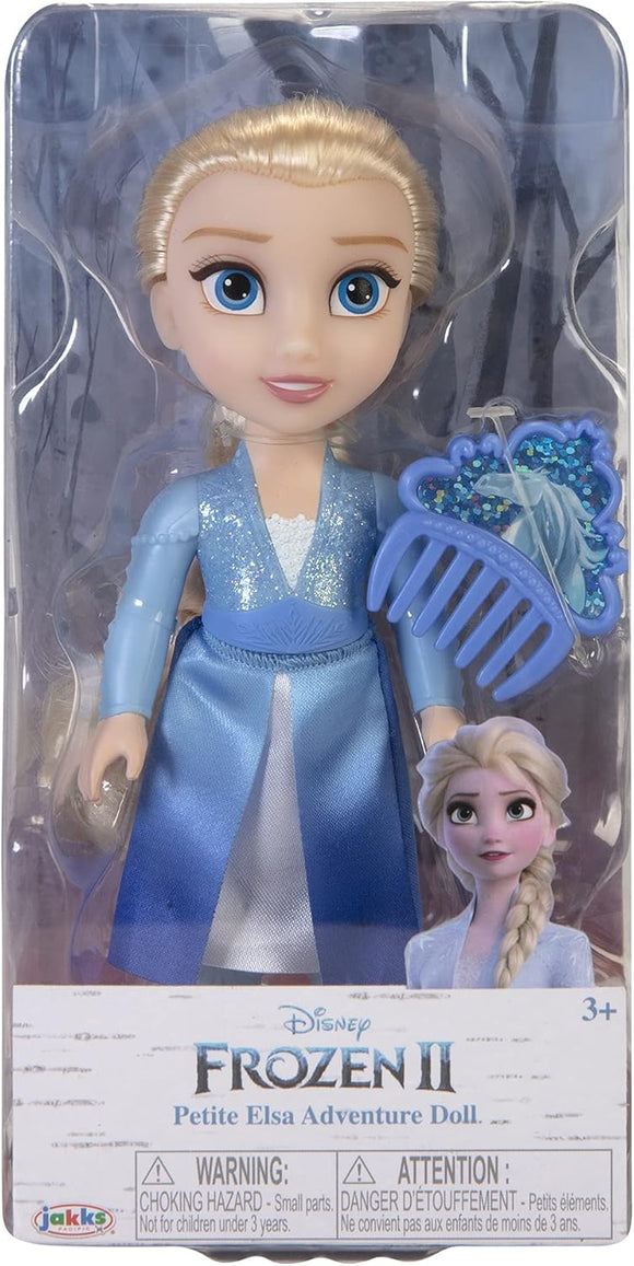 DISNEY PRINCESS 121715 PETITE ELSA DOLL WITH COMB AND BLUE DRESS